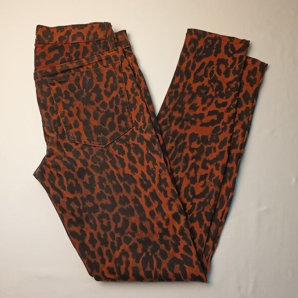 Joe's Jeans Wild Size 27/4 Low Rise Skinny Leg Leopard Print - Picture 1 of 10